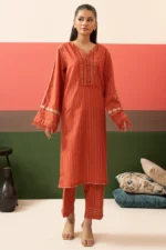 Embroidered Kurta Trouser - 3363